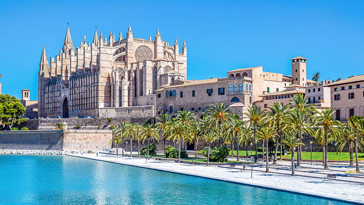 Explore awe-inspiring landmarks including the Palma Cathedral. 