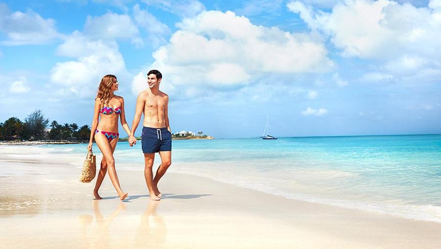 Sandals Resorts Honeymoon Couple on the Beach